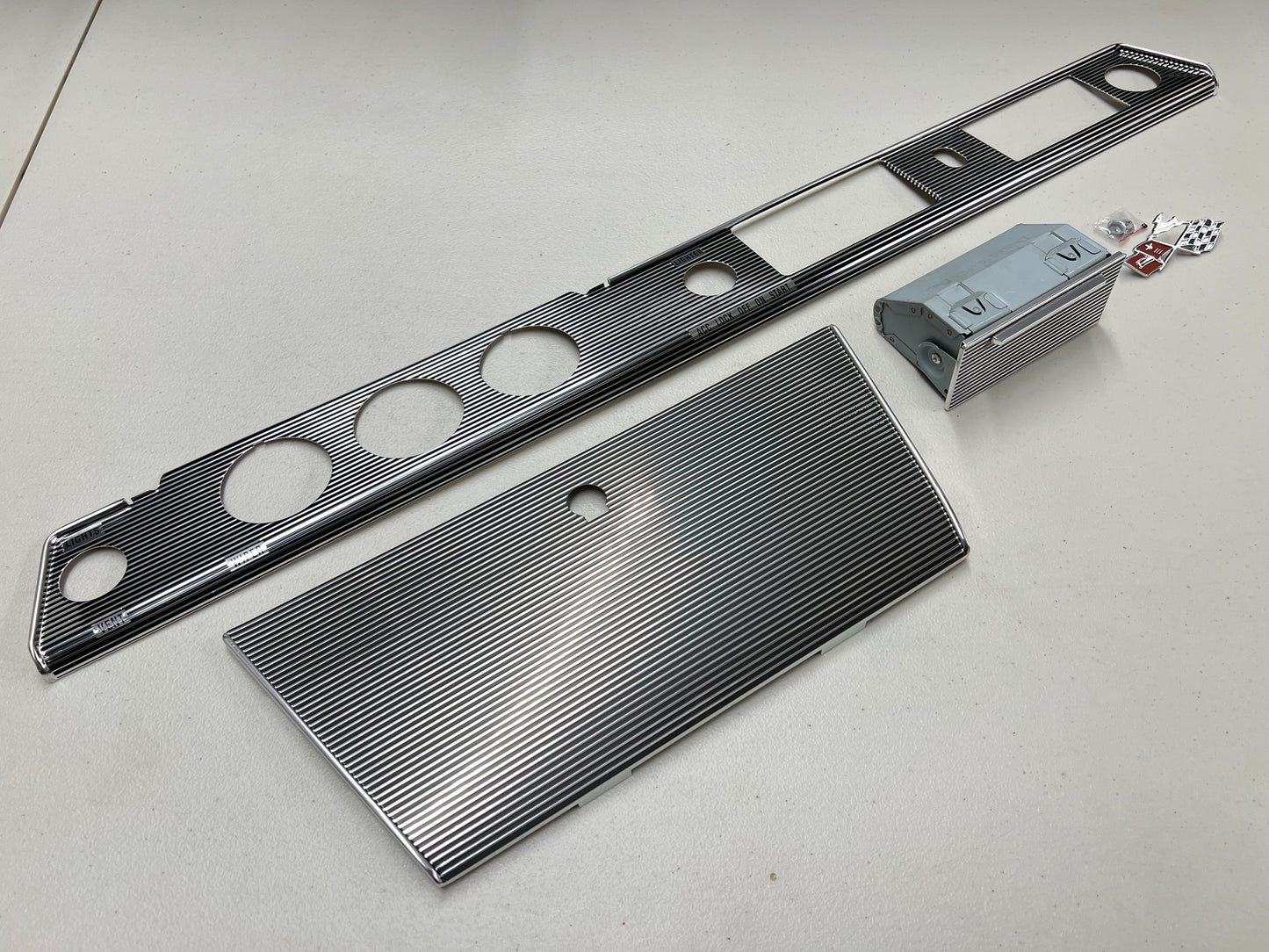 1961 CHEVROLET IMPALA , IMPALA SUPER SPORT DASH TRIM MOLDING FASCIA (FACIA) PLATE COMPLETE SET [NEW]