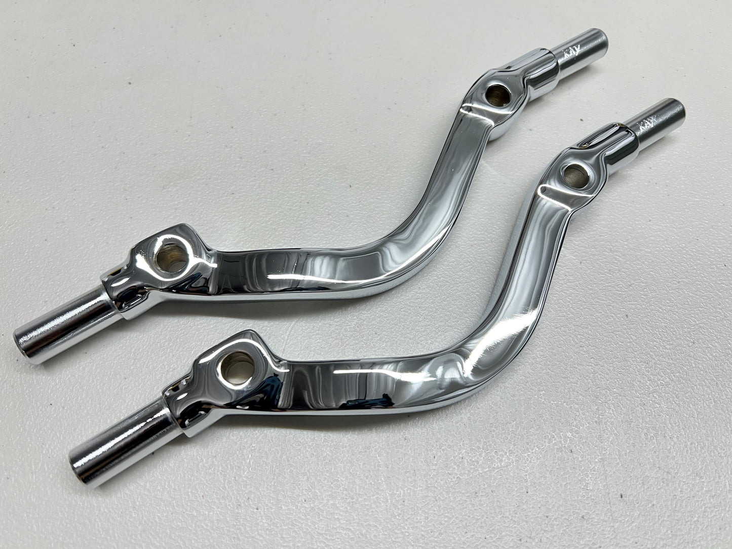 1958-1964 CHEVY IMPALA UPPER CONTROL A ARM SHAFTS 1PAIR [NEW] [CHROME FINISH]