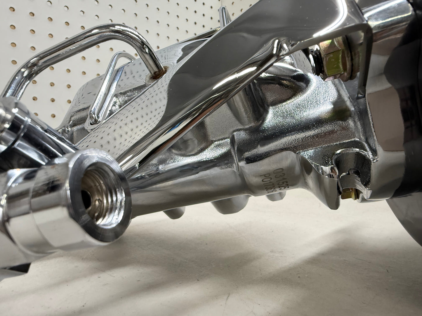 1958-1964 CHEVY FULL-SIZE / IMPALA 8" POWER BRAKE DUAL BOOSTER MASTER CONVERSION KIT (FOR DISC & DISC BRAKE) / CHROME & BLACK COMBO