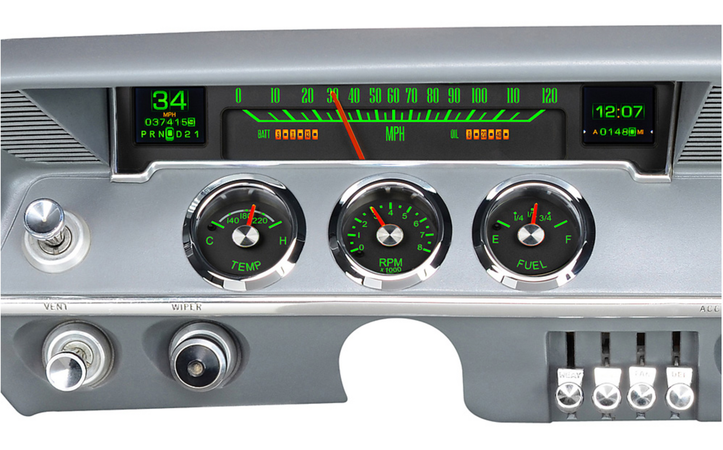 Dakota Digital 1961-62 Chevy Impala Retrotech Dash Gauge System RTX-61C-IMP-X