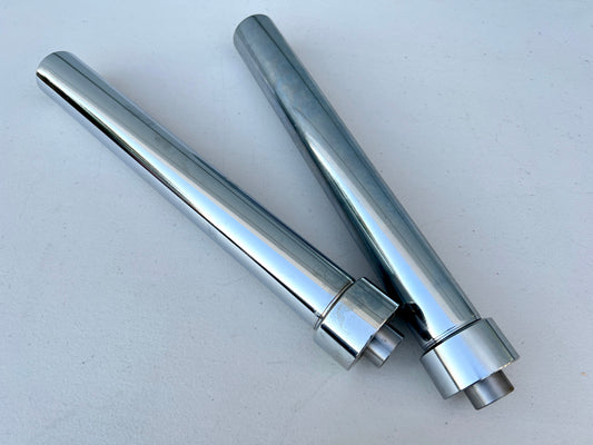 10INCH HYDRAULIC CYLINDERS (REGULAR FAT) CHROME PAIR / LOWRIDER HYDRAULIC PARTS