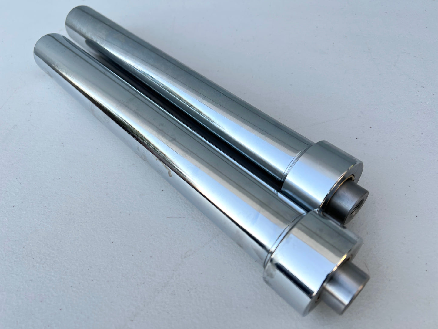 10INCH HYDRAULIC CYLINDERS (REGULAR FAT) CHROME PAIR / LOWRIDER HYDRAULIC PARTS