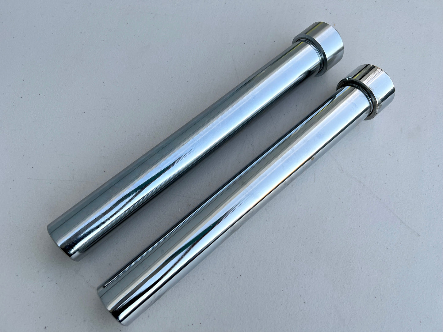 10INCH HYDRAULIC CYLINDERS (REGULAR FAT) CHROME PAIR / LOWRIDER HYDRAULIC PARTS