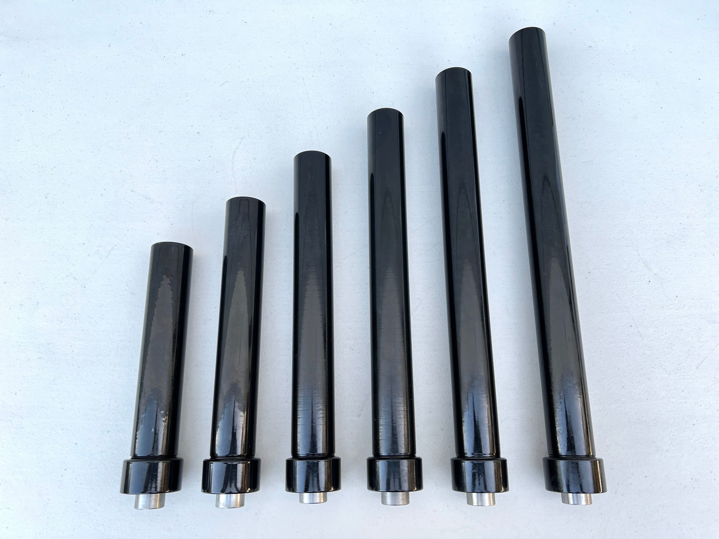 6INCH HYDRAULIC CYLINDERS (REGULAR FAT) BLACK PAIR