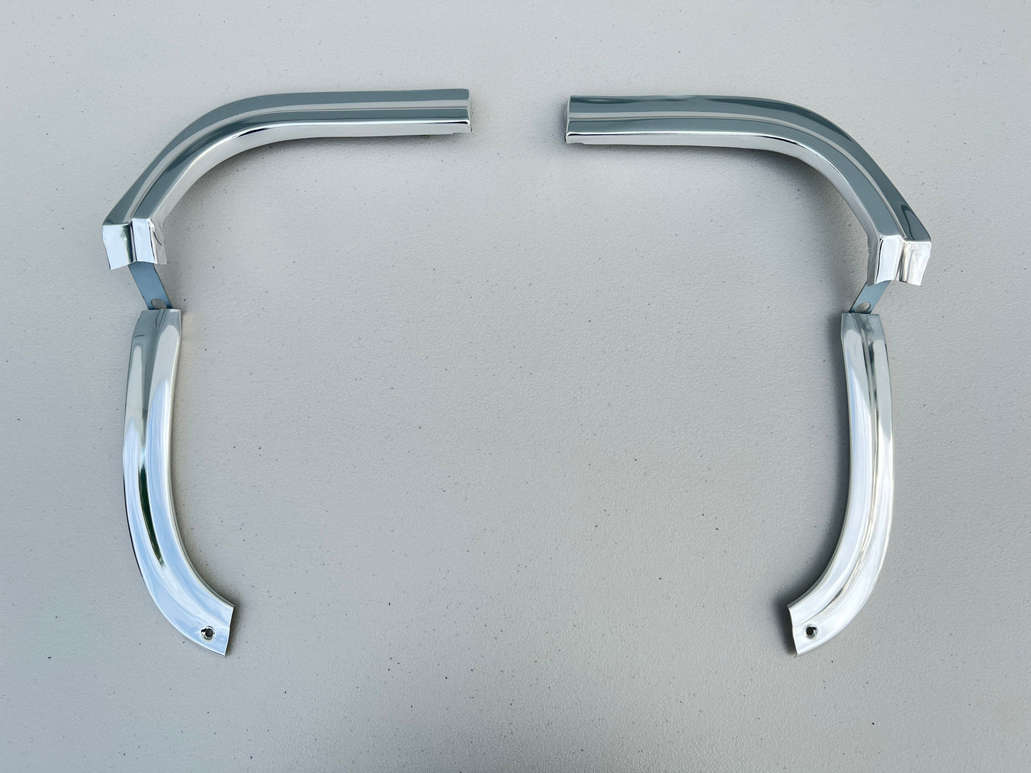 1963 CHEVY IMPALA / FULLSIZE BELAIR BISCAYNE UPPER AND LOWER EYEBROW MOLDINGS COMPLETE COMBO SET [NEW]