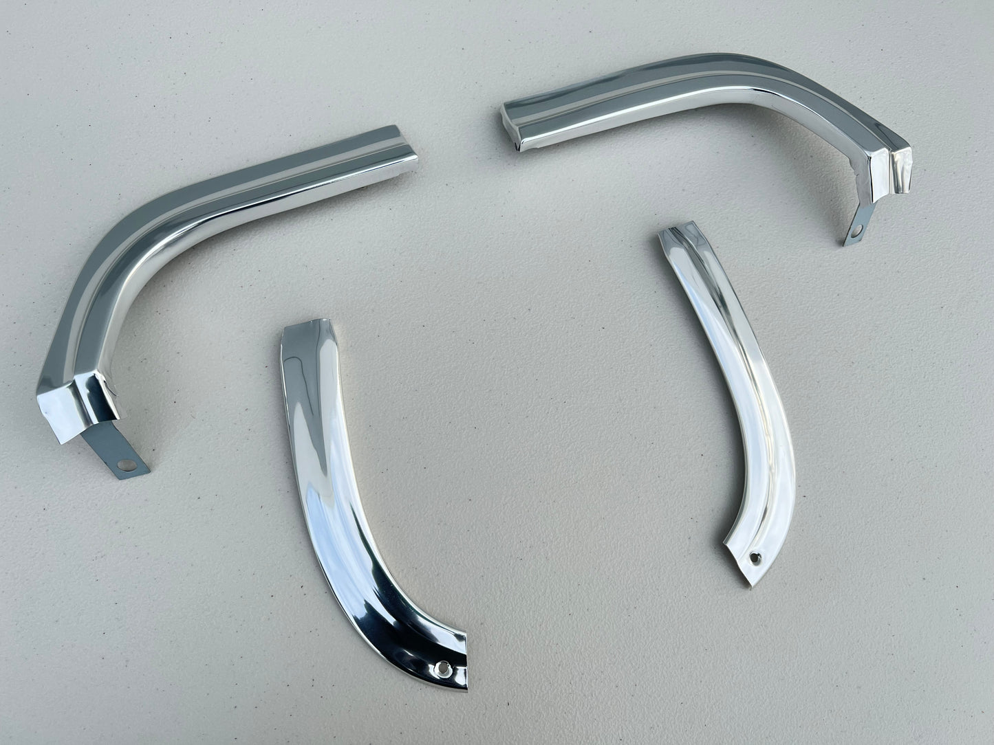 1963 CHEVY IMPALA / FULLSIZE BELAIR BISCAYNE UPPER AND LOWER EYEBROW MOLDINGS COMPLETE COMBO SET [NEW]