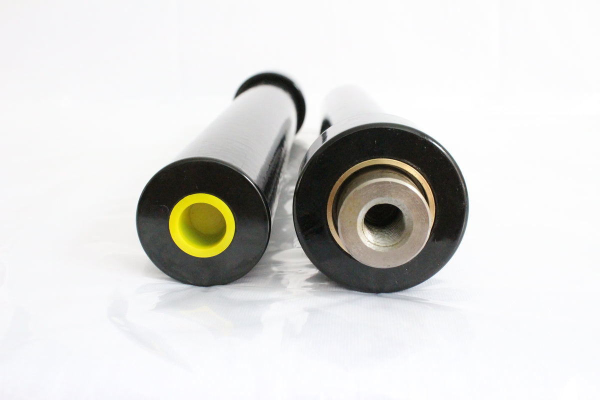 16INCH CYLINDERS (REGULAR FAT) BLACK PAIR / LOWRIDER HYDRAULIC PARTS