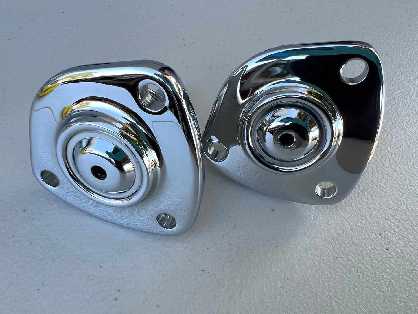 PREMIUM HEAVY DUTY 3HOLE UPPER BALL JOINT (55-70 GM CHEVY IMPALA BELAIR BISCAYNE etc) 1PAIR / [NEW] [CHROME FINISH]