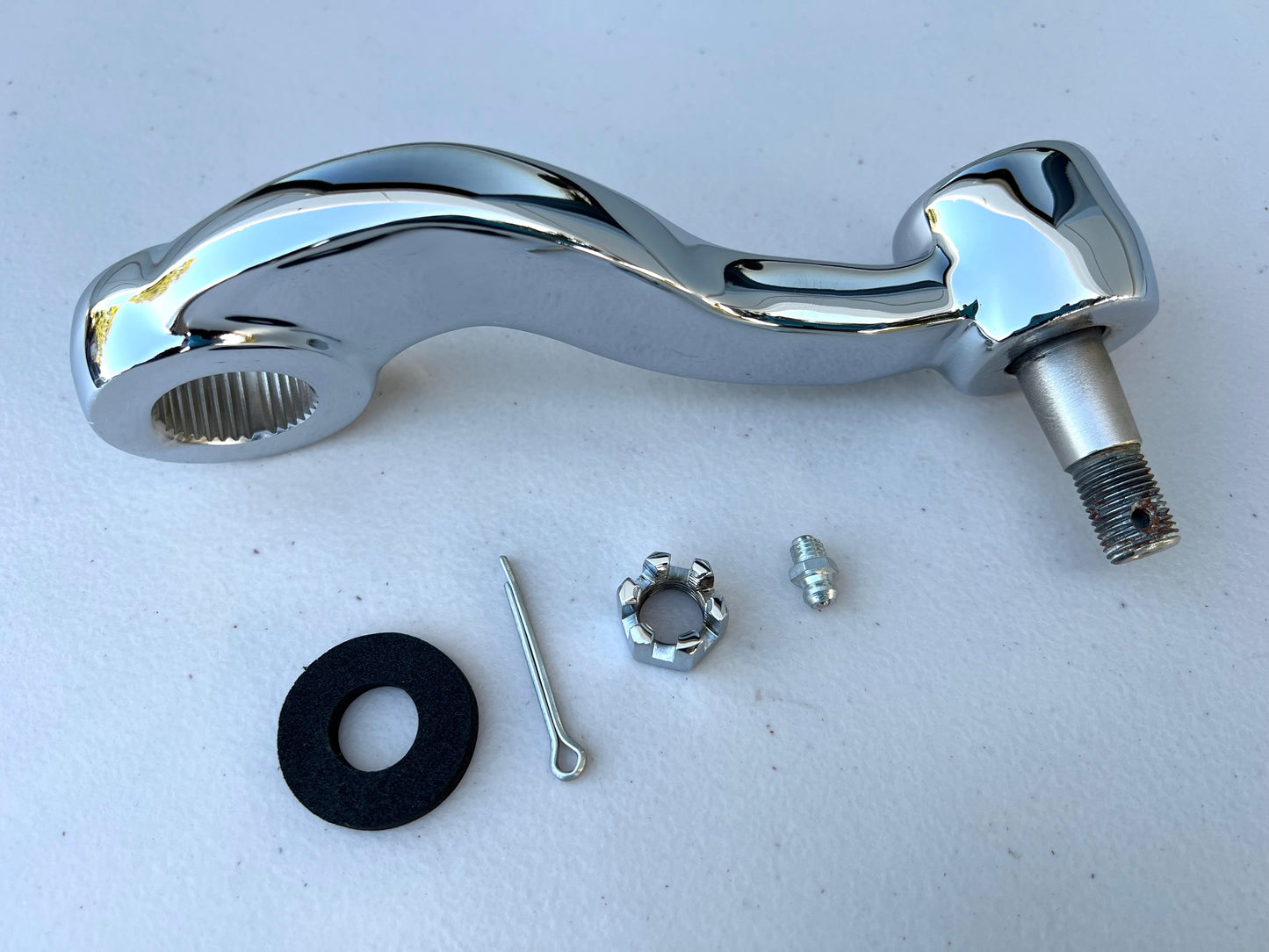 1963-1964 Chevrolet Impala , Biscayne , Bel Air Manual Steering Pitman Arm / CHROME FINISHED