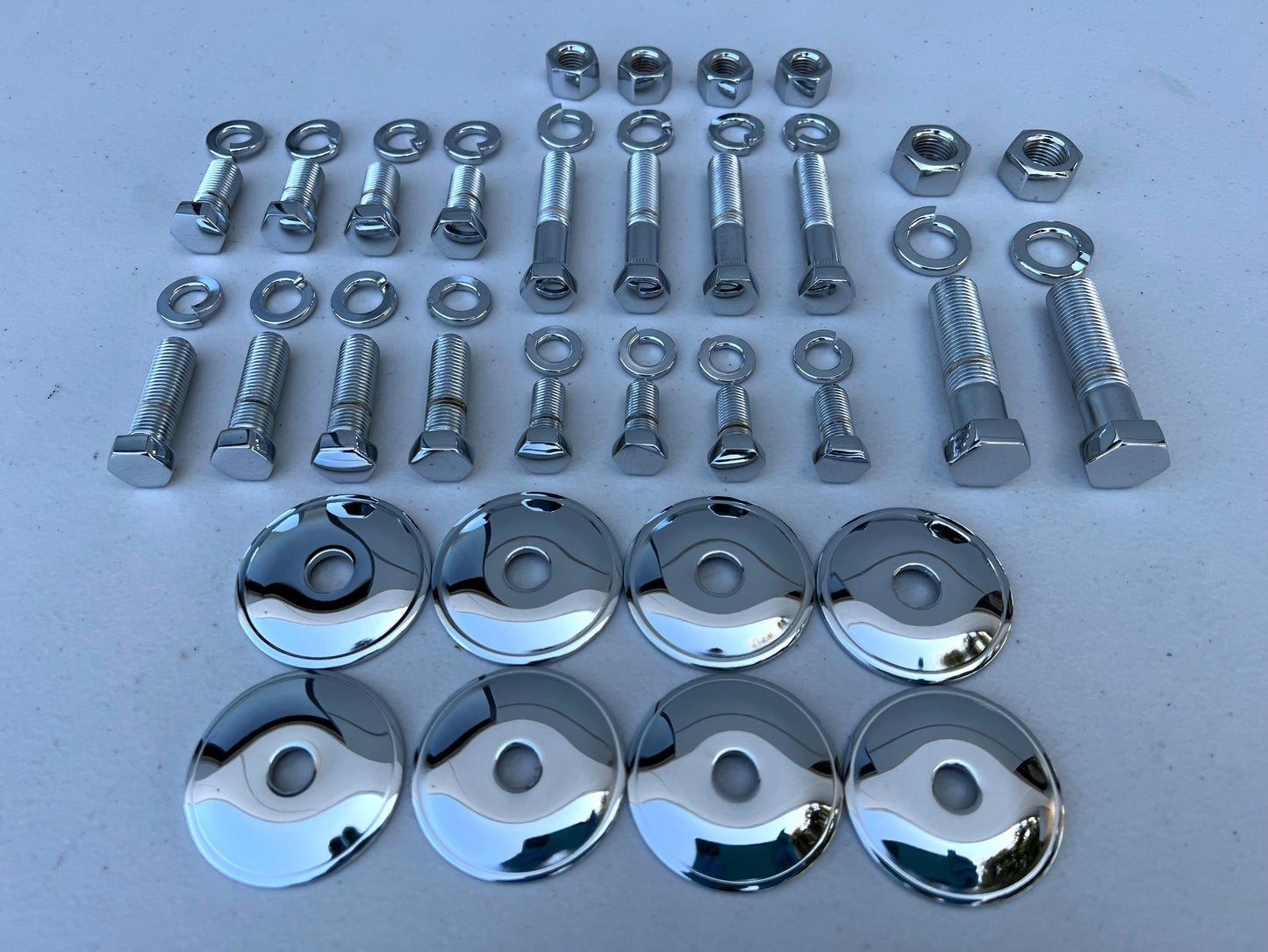 1958-64 CHEVY IMPALA FRONT SUSPENSION HARDWARE KIT / CHROME FINISH