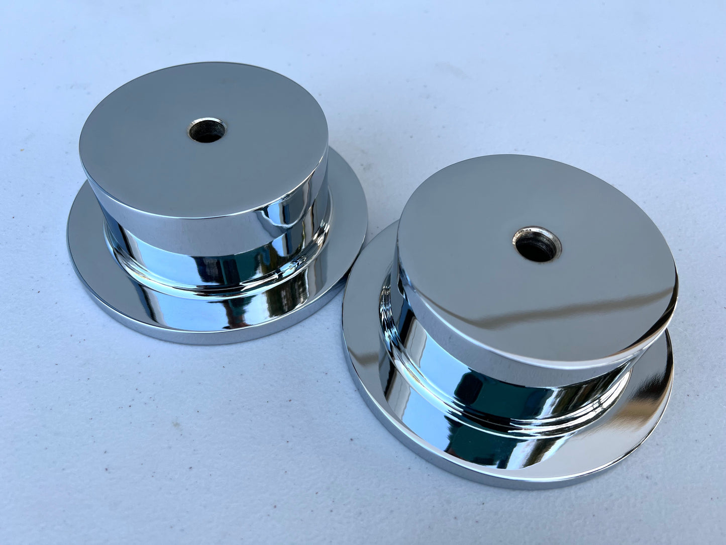 DEEP CUPS (PAIR) / CHROME FINISH