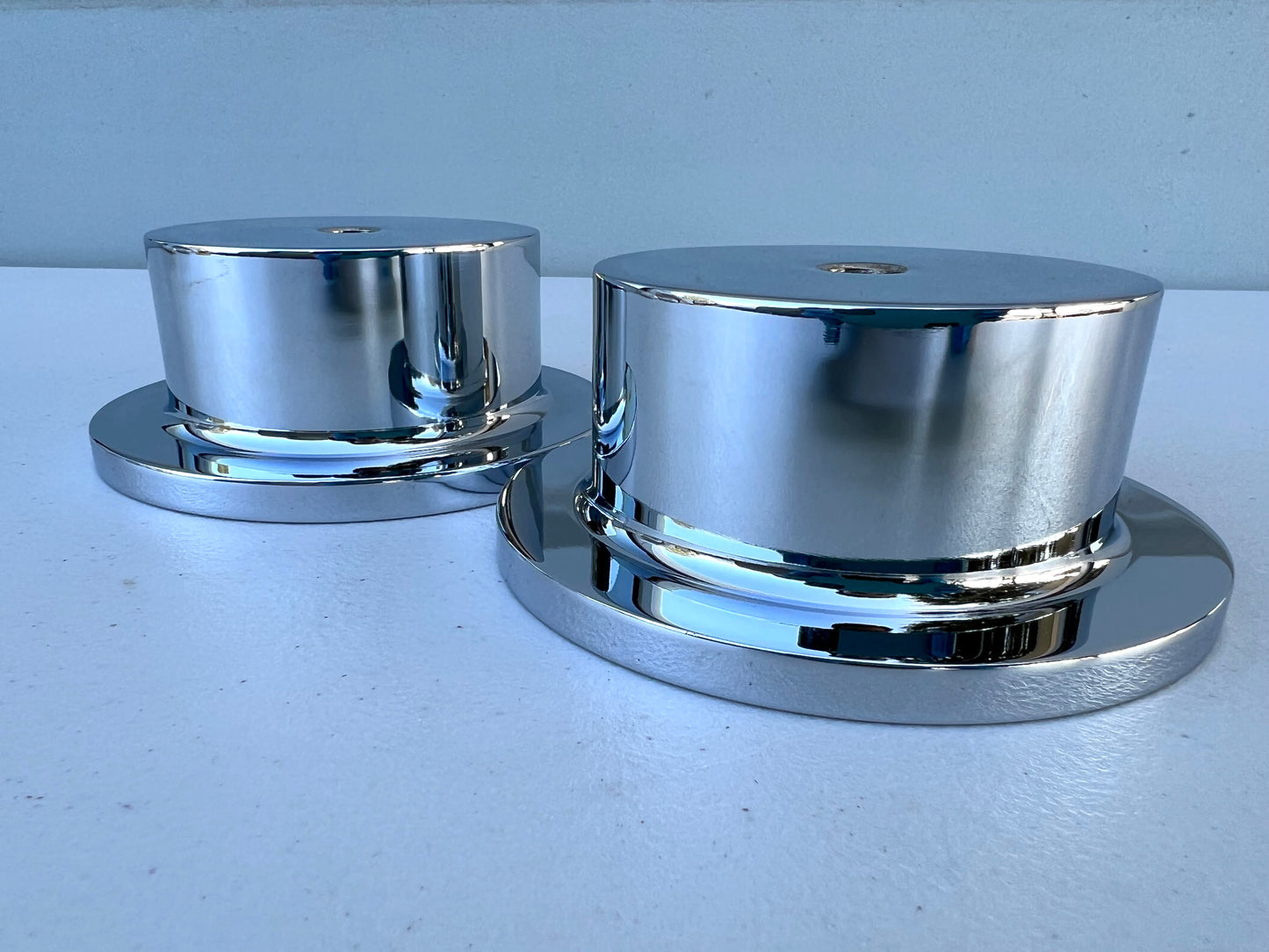 DEEP CUPS (PAIR) / CHROME FINISH