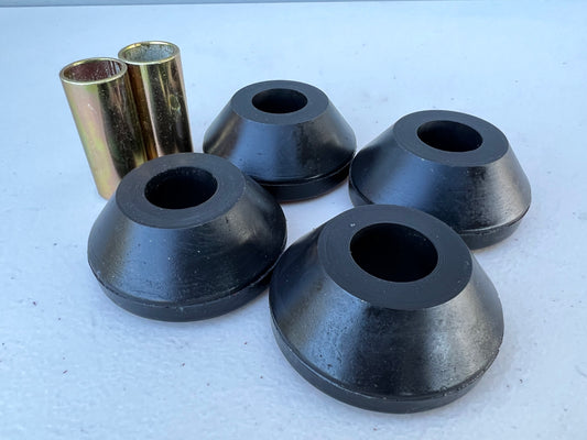 1965 CHEVY IMPALA FRONT STRUT ROD PREMIUM HD POLYURETHANE BUSHINGS / BLACK