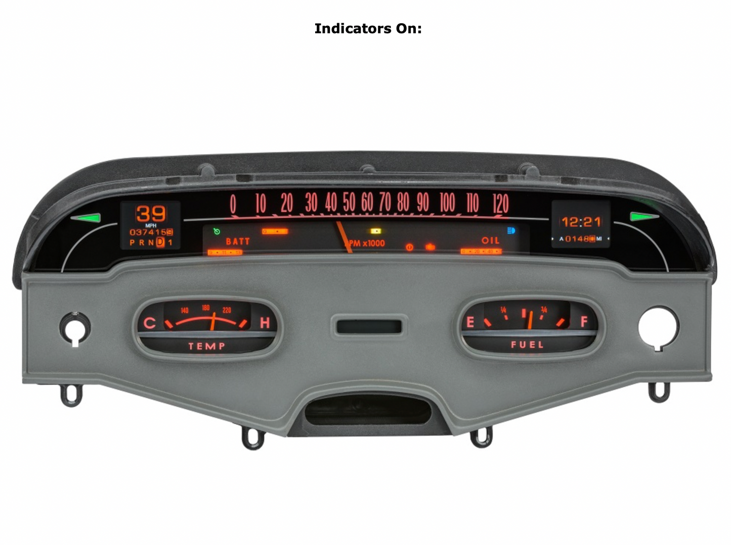 Dakota Digital 1958 Chevy Impala Retrotech Dash Gauge System RTX-58C-IMP-X