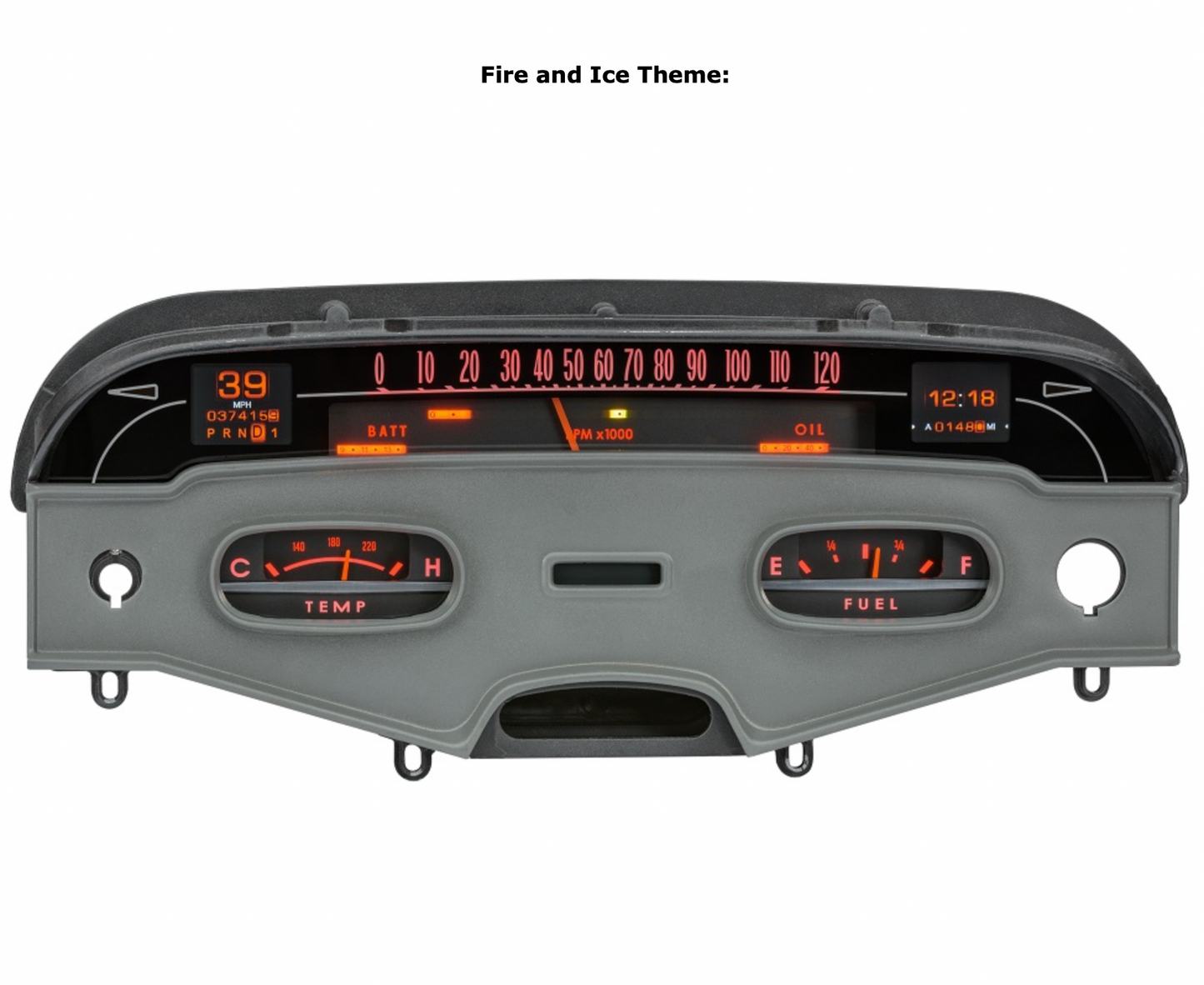 Dakota Digital 1958 Chevy Impala Retrotech Dash Gauge System RTX-58C-IMP-X