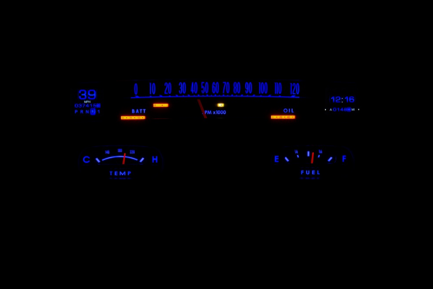 Dakota Digital 1958 Chevy Impala Retrotech Dash Gauge System RTX-58C-IMP-X