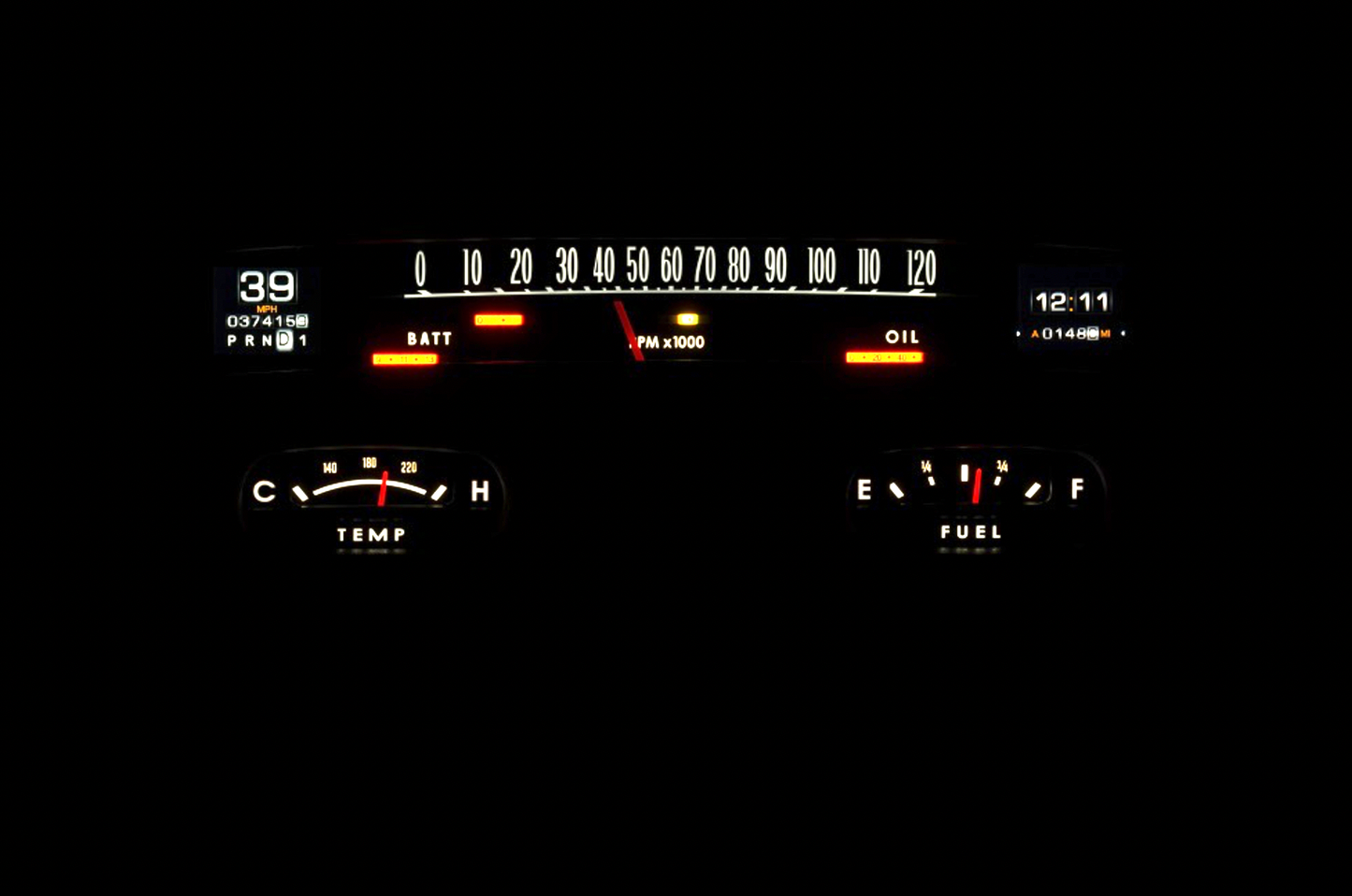 Dakota Digital 1958 Chevy Impala Retrotech Dash Gauge System RTX-58C-IMP-X