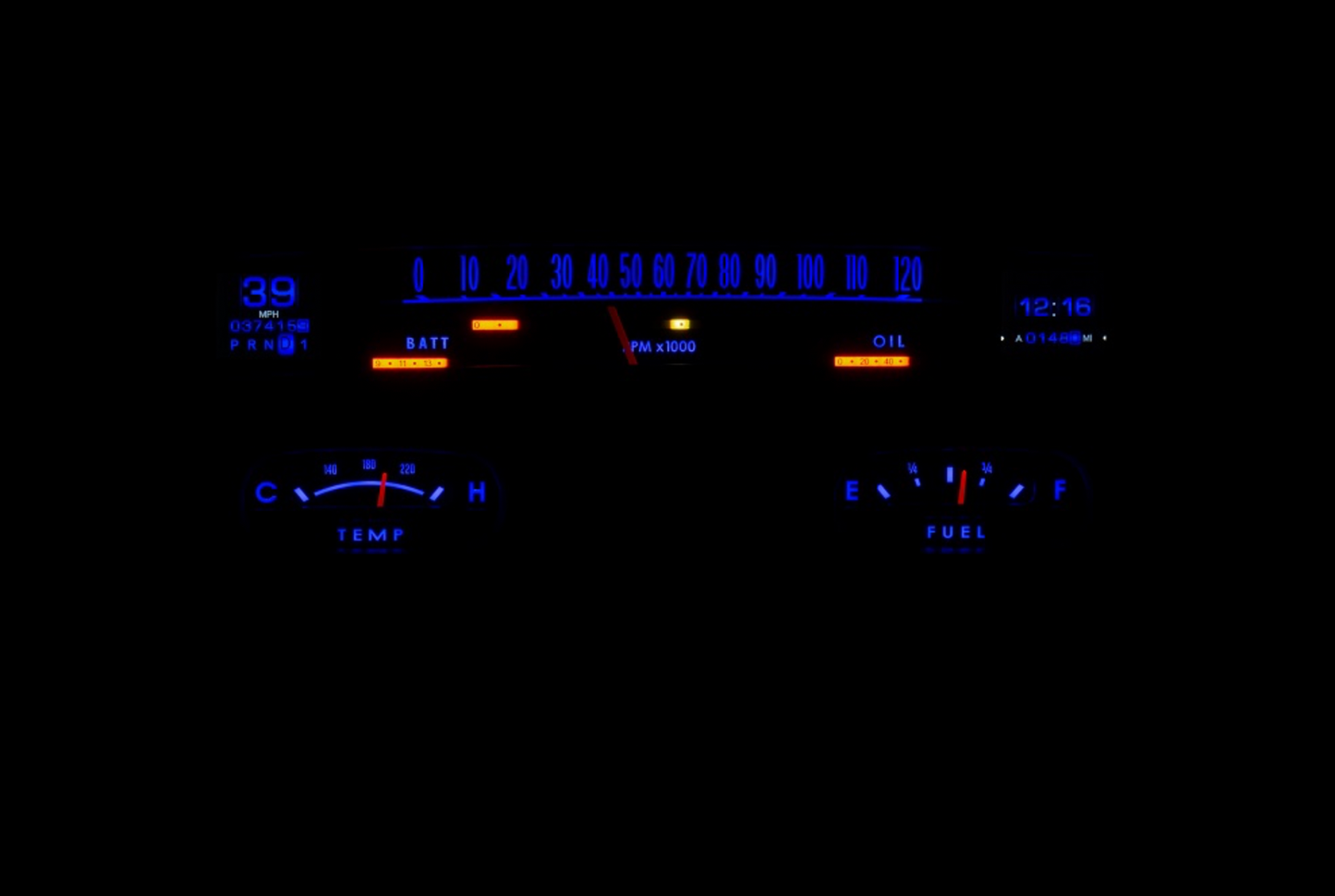 Dakota Digital 1958 Chevy Impala Retrotech Dash Gauge System RTX-58C-IMP-X