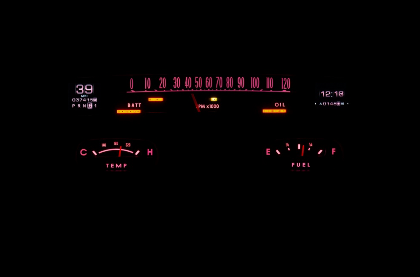 Dakota Digital 1958 Chevy Impala Retrotech Dash Gauge System RTX-58C-IMP-X