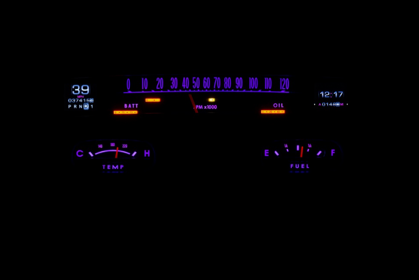 Dakota Digital 1958 Chevy Impala Retrotech Dash Gauge System RTX-58C-IMP-X